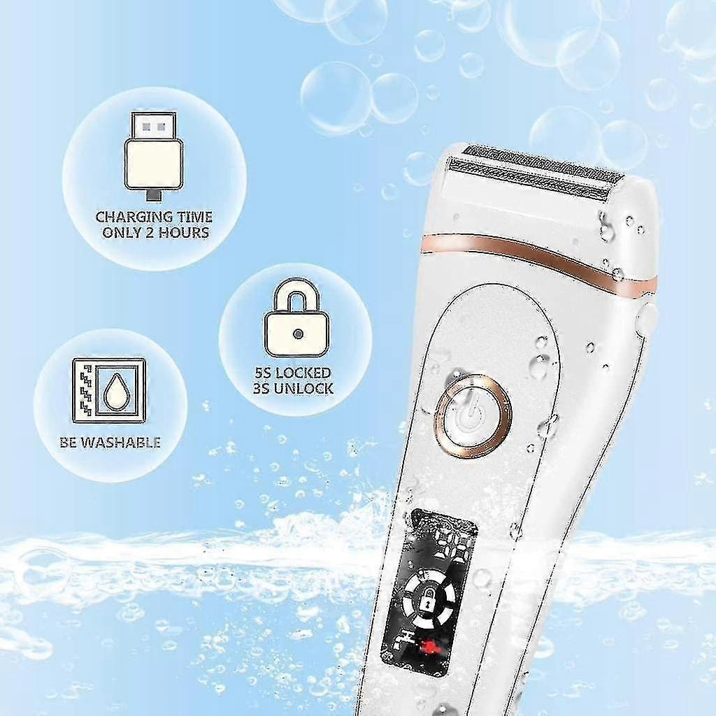 Rechargeable Women's Shaver, Cordless Hair Remover, USB Powered