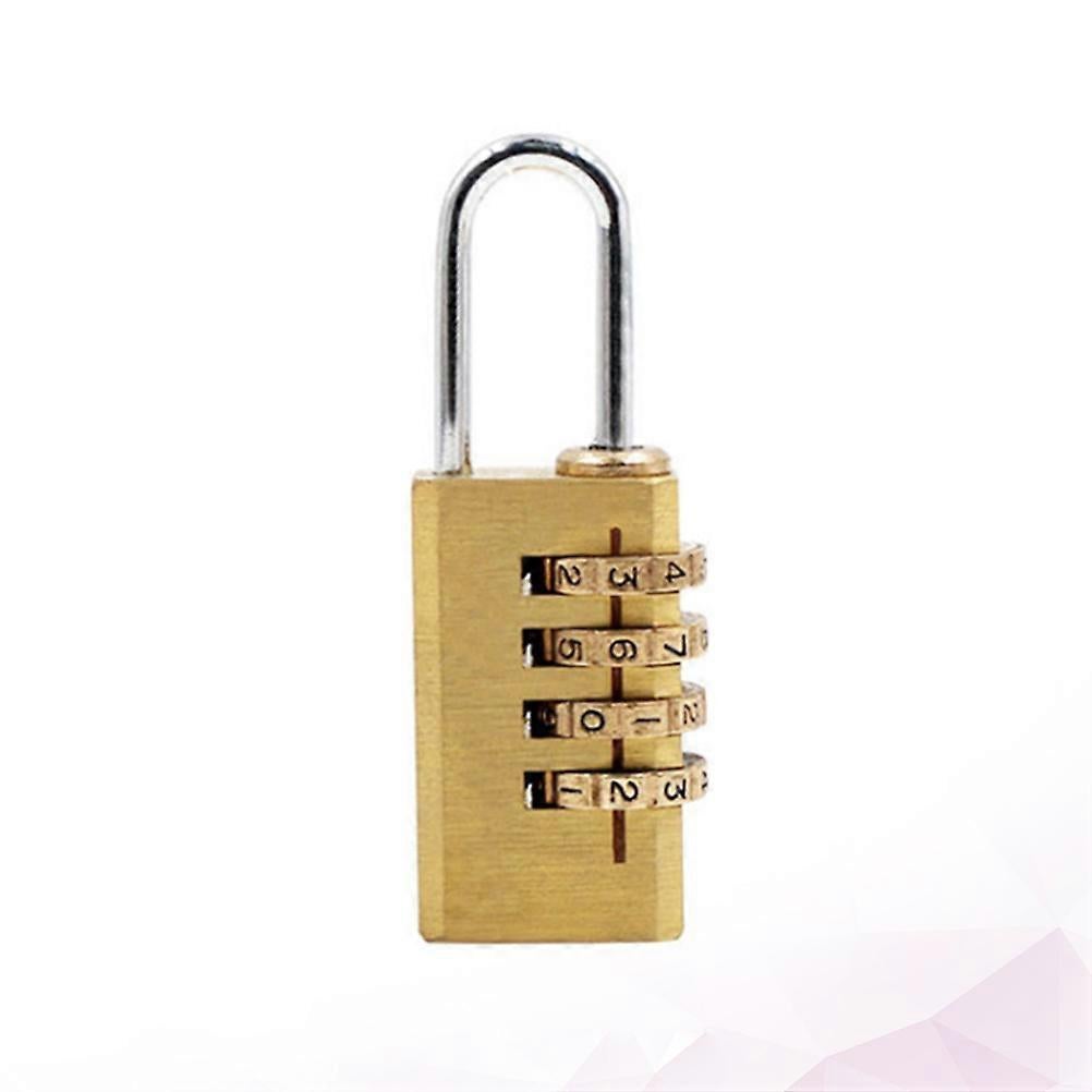 4-Dial Luggage Padlock - Outdoor Travel Lock for Backpack/Suitcase (5.7x2.2x1cm)
