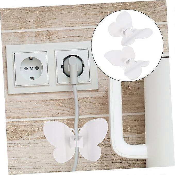 4pcs USB Cable Winder Clips Desk Cord Organizer Butterfly Wire Holder for Appliance