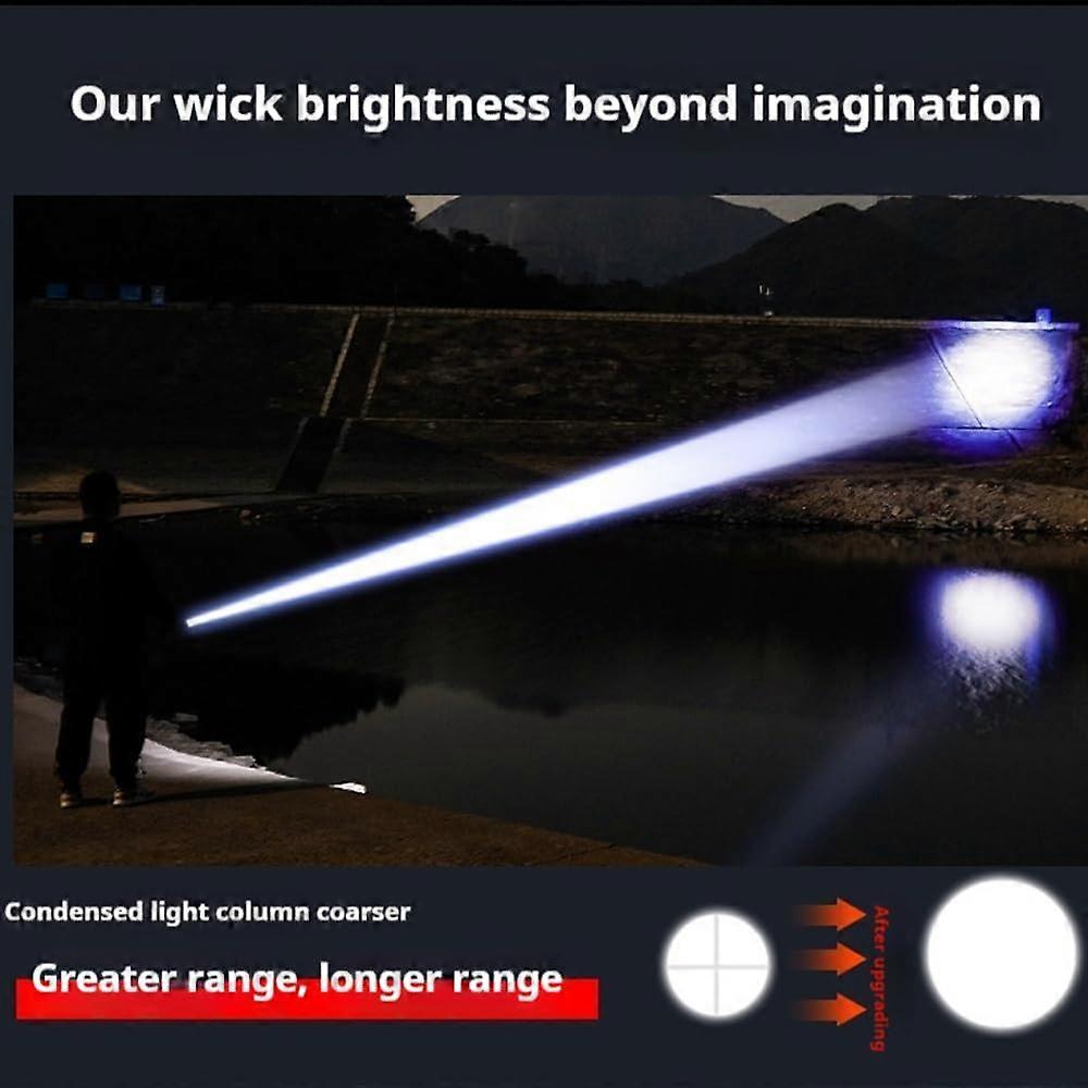 10000LM Super Bright LED Flashlight Rechargeable High Lumen Torch