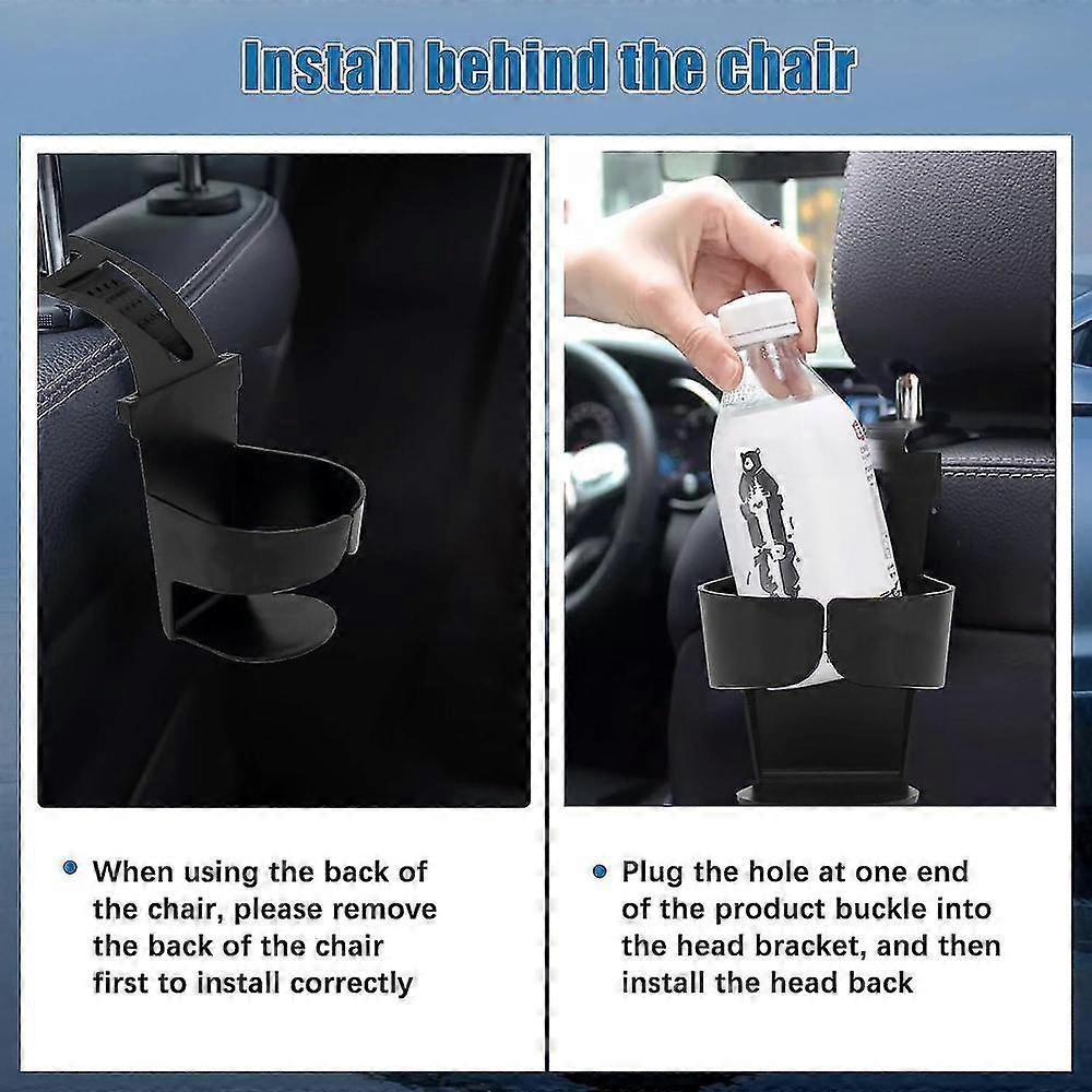 2pcs Car Cup Holders - Door & Window Mounted Drink Holder Set