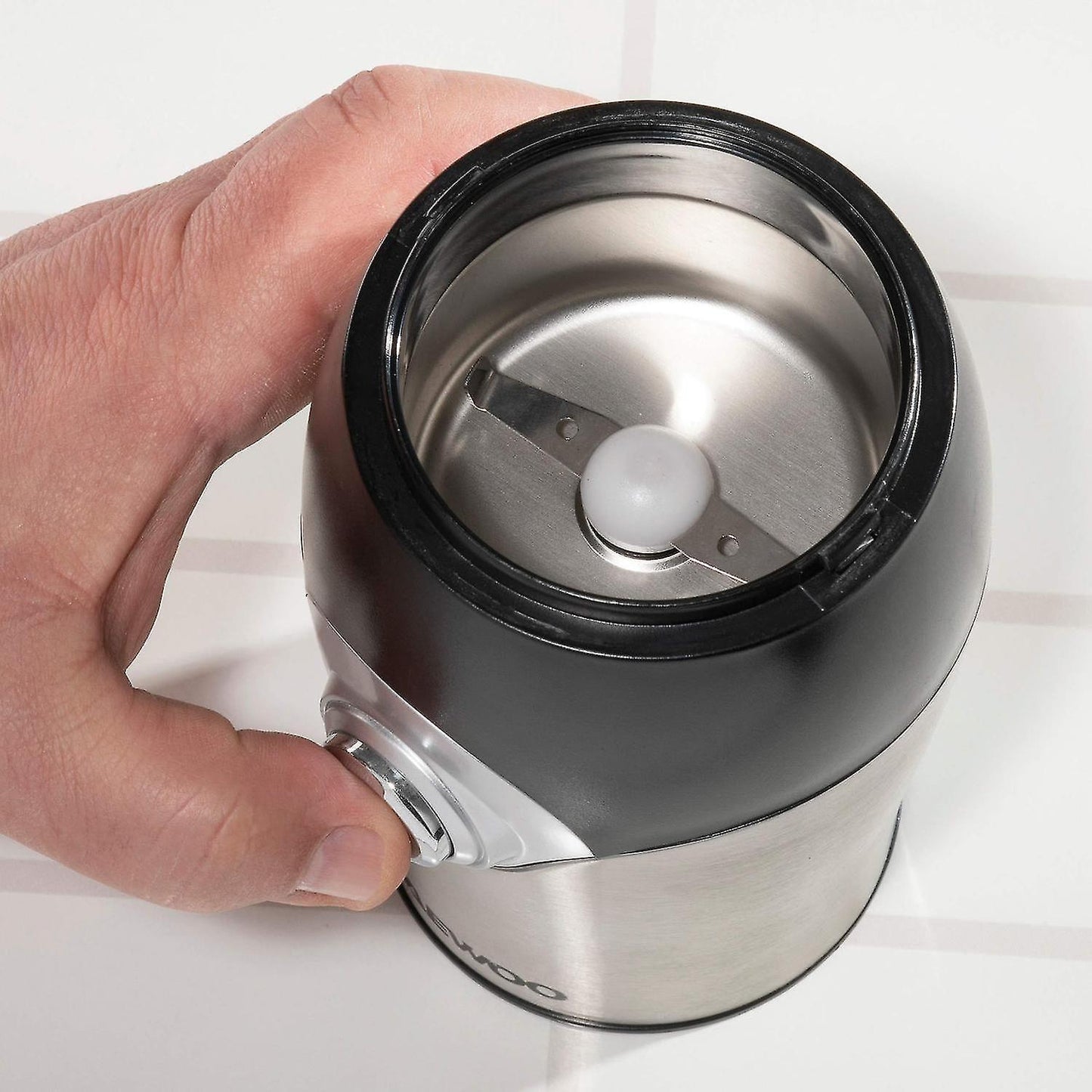 Mini Electric Coffee Grinder - Stainless Steel Grinder for Salt, Pepper, and Spices