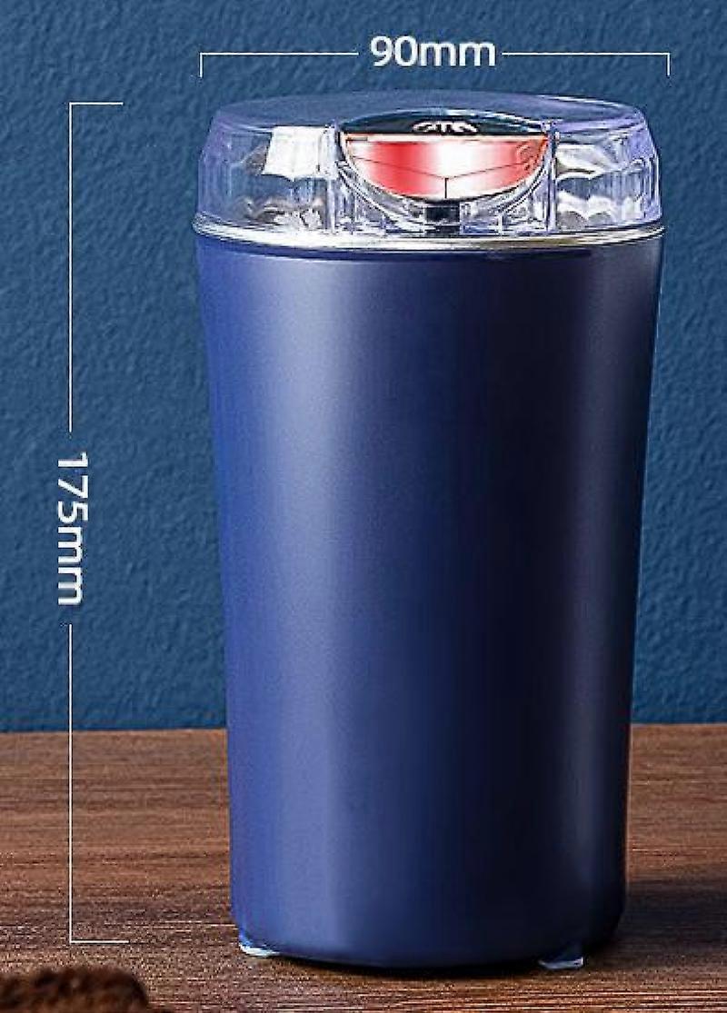 200W Electric Coffee Grinder - Stainless Steel Blades, Overheat Protection, Portable Mill