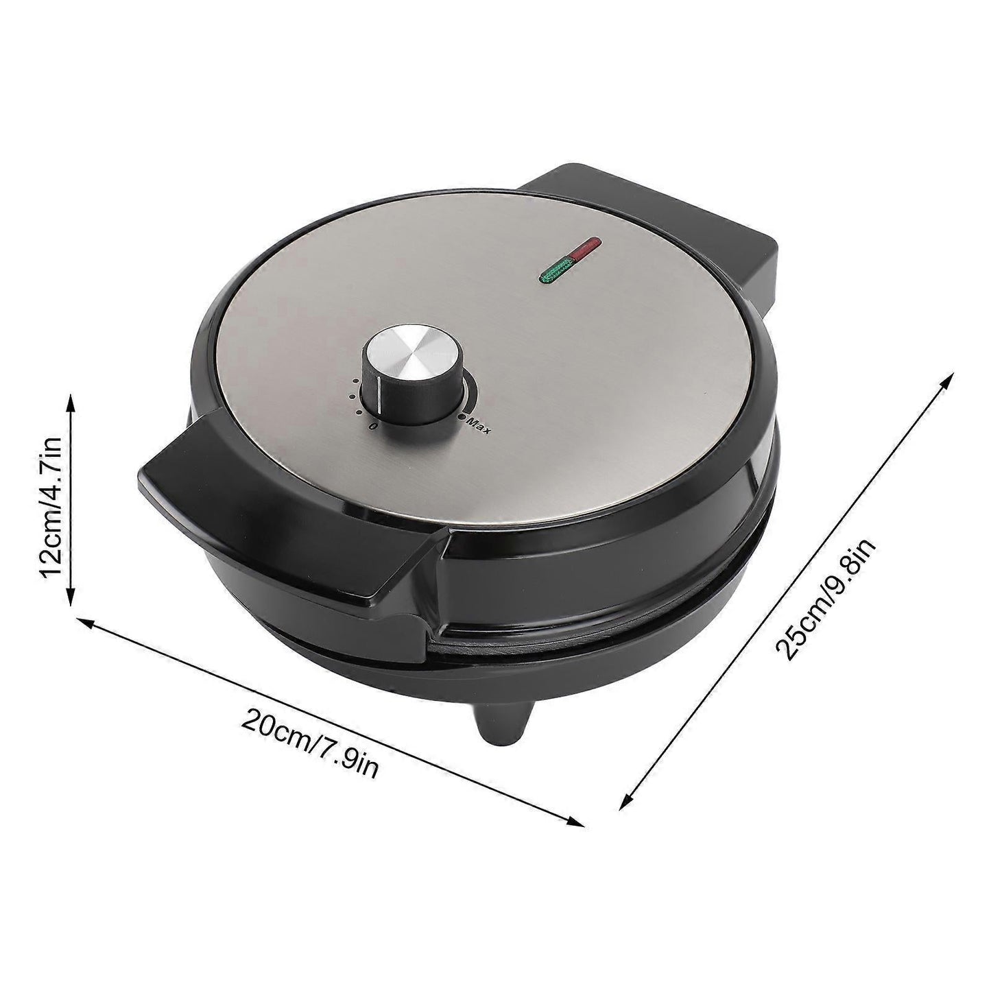1000W Waffle Maker - Dual Sided Adjustable Temperature Nonstick Breakfast Waffle Machine