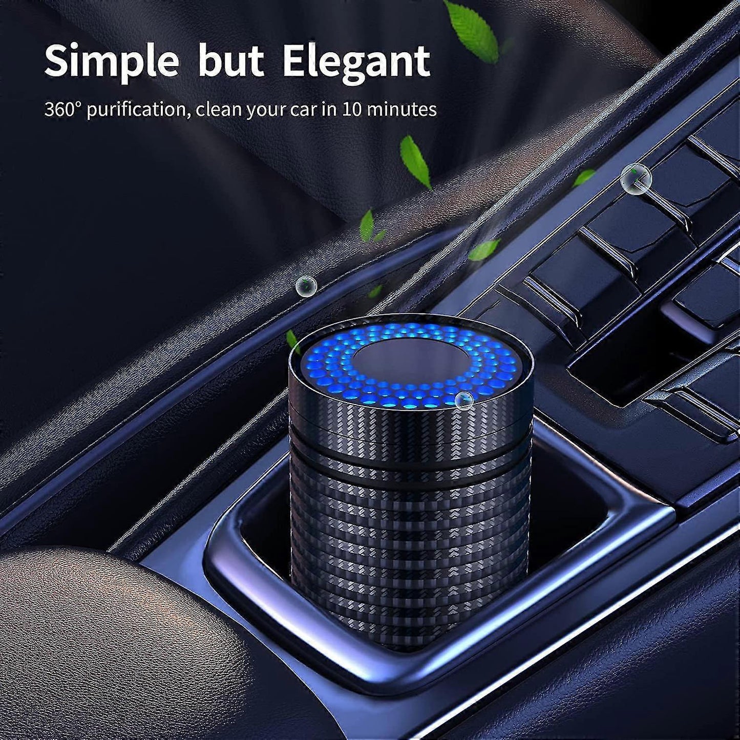 Car Air Purifier for Smoke, Mini Travel Quiet Personal Air Cleaner