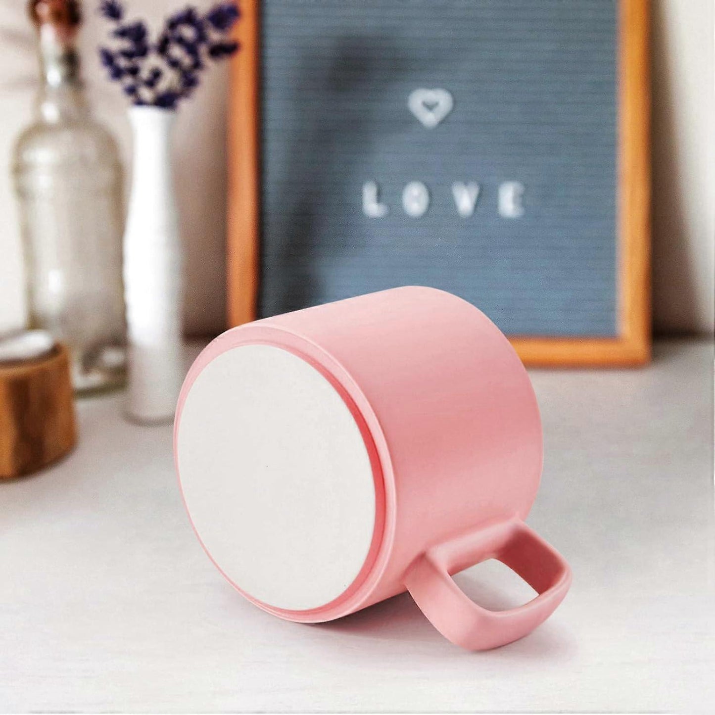 Pink Coffee Mug Warmer Set for Office Supplies