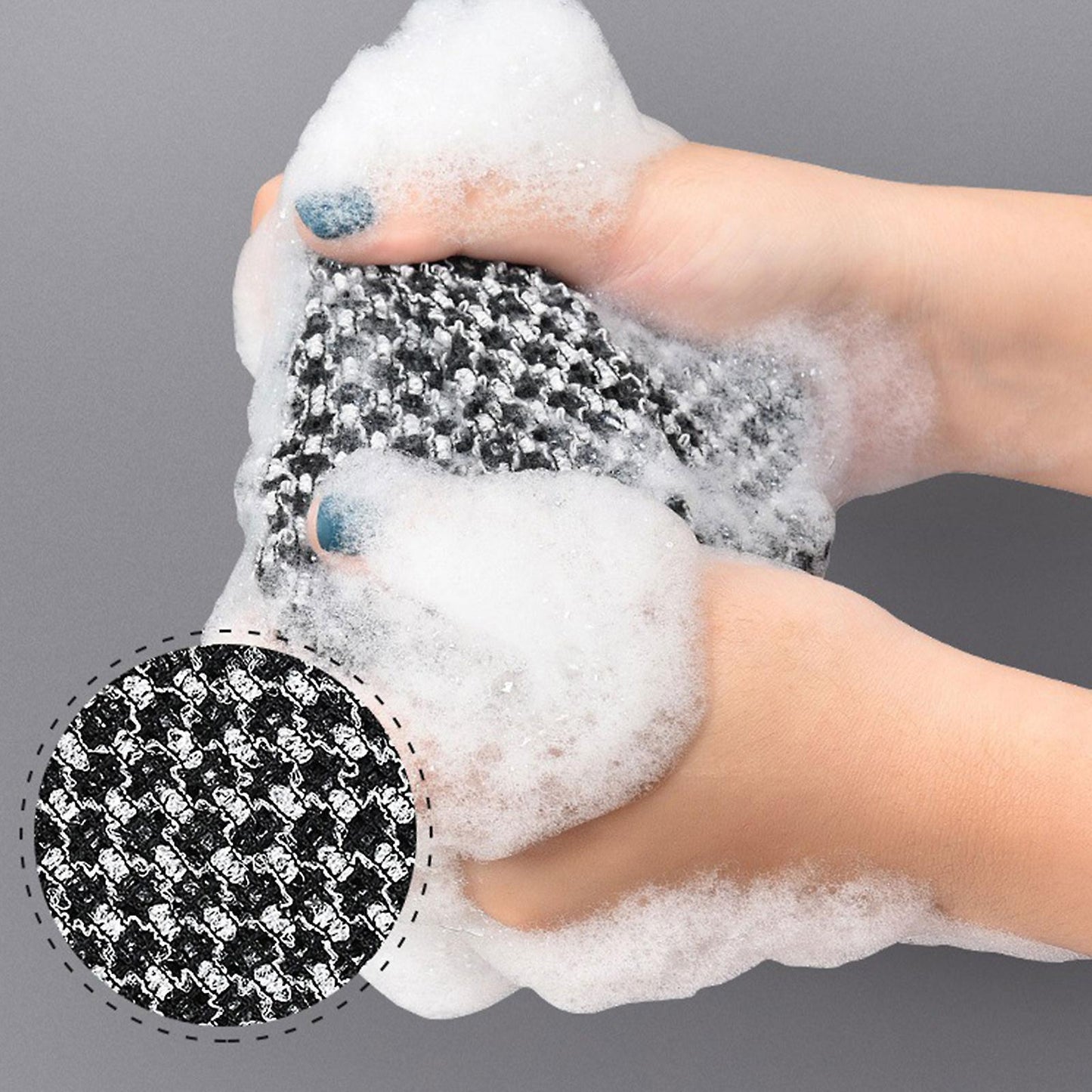 2pcs Exfoliating Washcloth Towel, Loofah Sponge, African Net Sponge