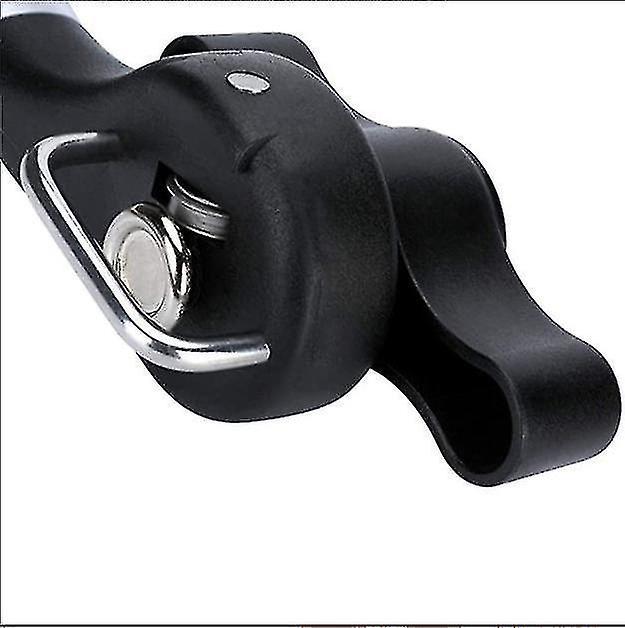 Secure Cut Can Opener, Manual Smooth Edge, Ergonomic Grip, Black