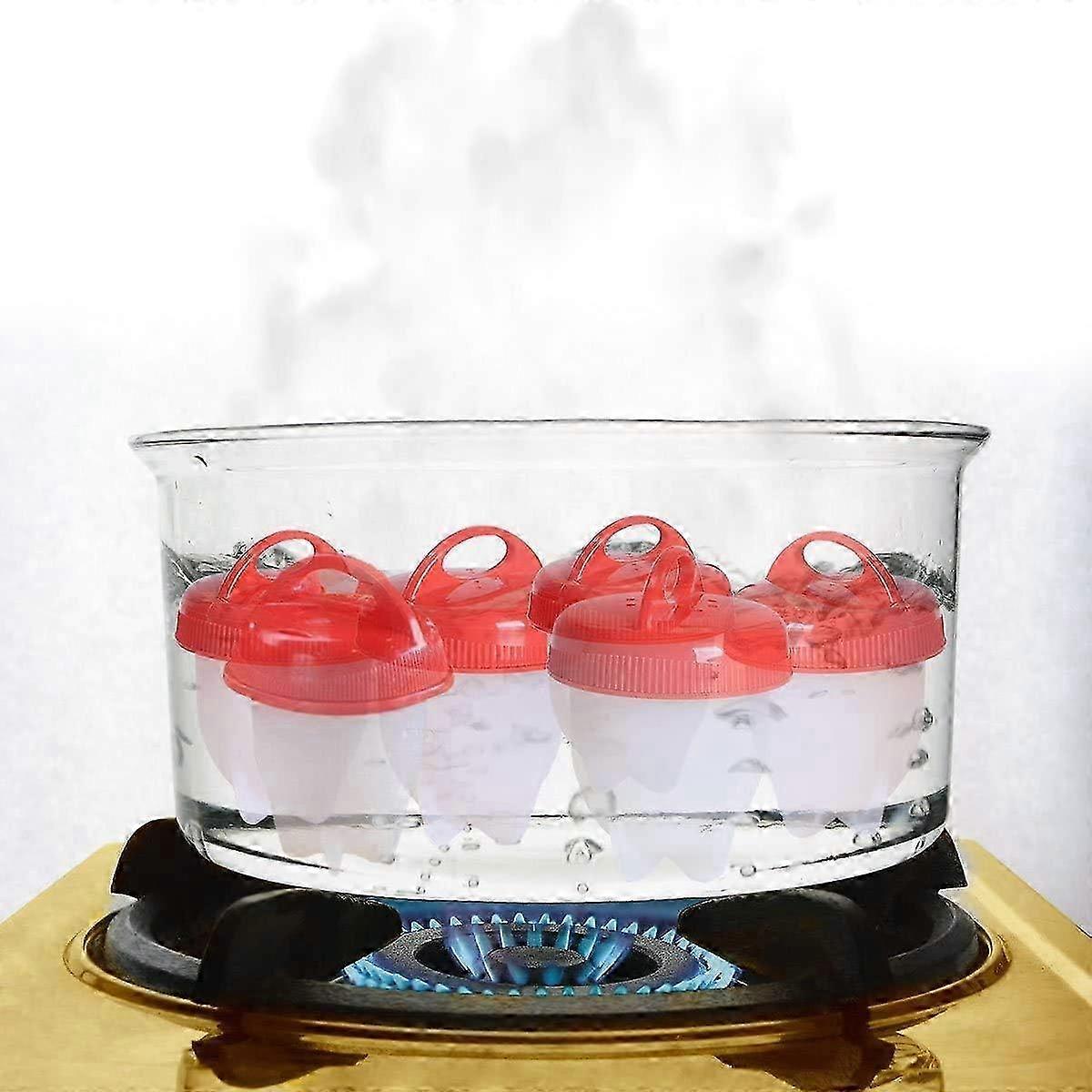 6 Pcs Silicone Shell-Free Egg Cooker Cups