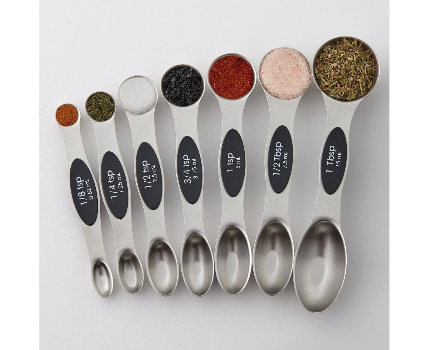 Double-heads Measuring Spoon Stainless Steel Kitchen Gadget-Black