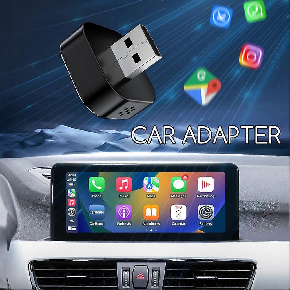 2-in-1 Wireless CarPlay Adapter for iPhone & Android, Mini Auto Dongle