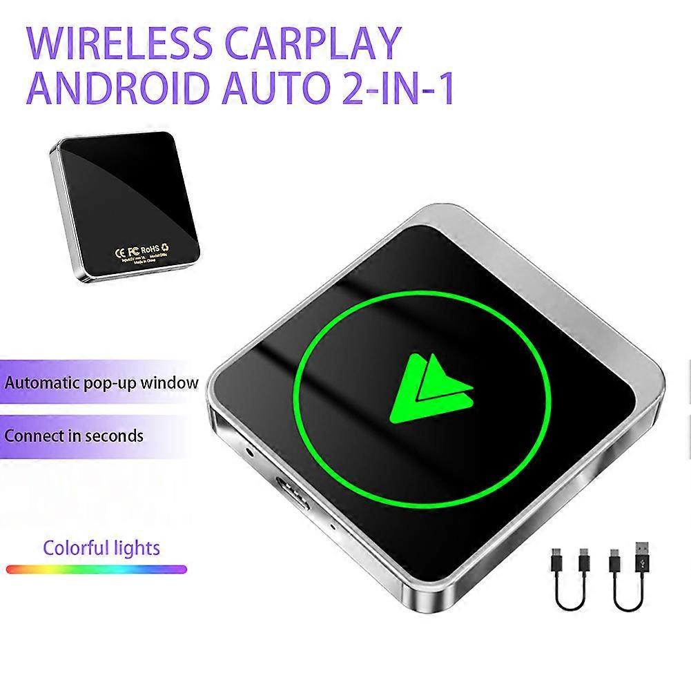 Mini Wireless CarPlay Adapter, Compact Auto Converter for Cars/Trucks