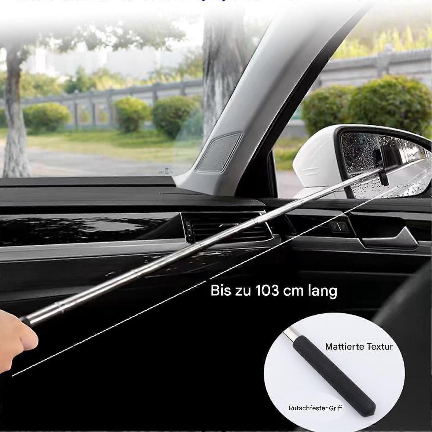Car Side Mirror Squeegee, Fog Cleaning Tool, Black