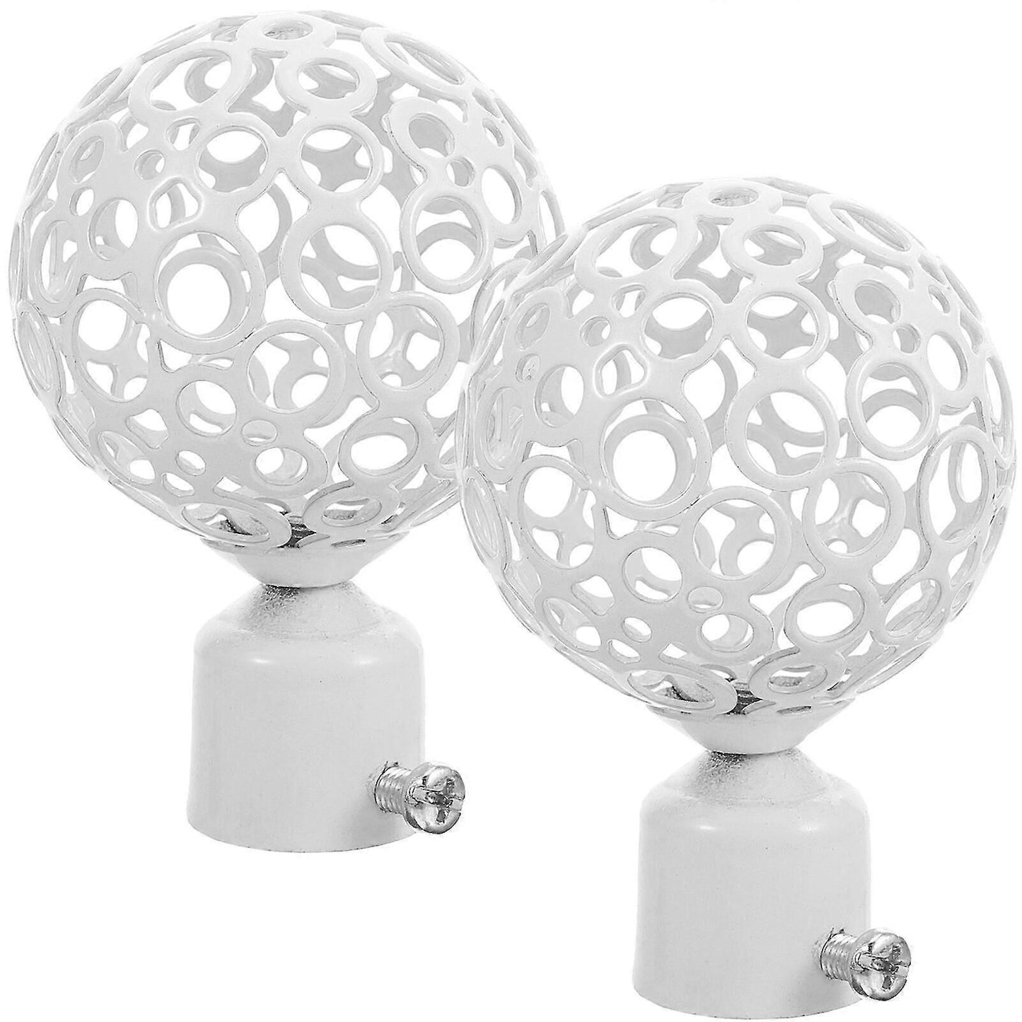 2pcs Curtain Rod End Caps, Decorative Window Finials