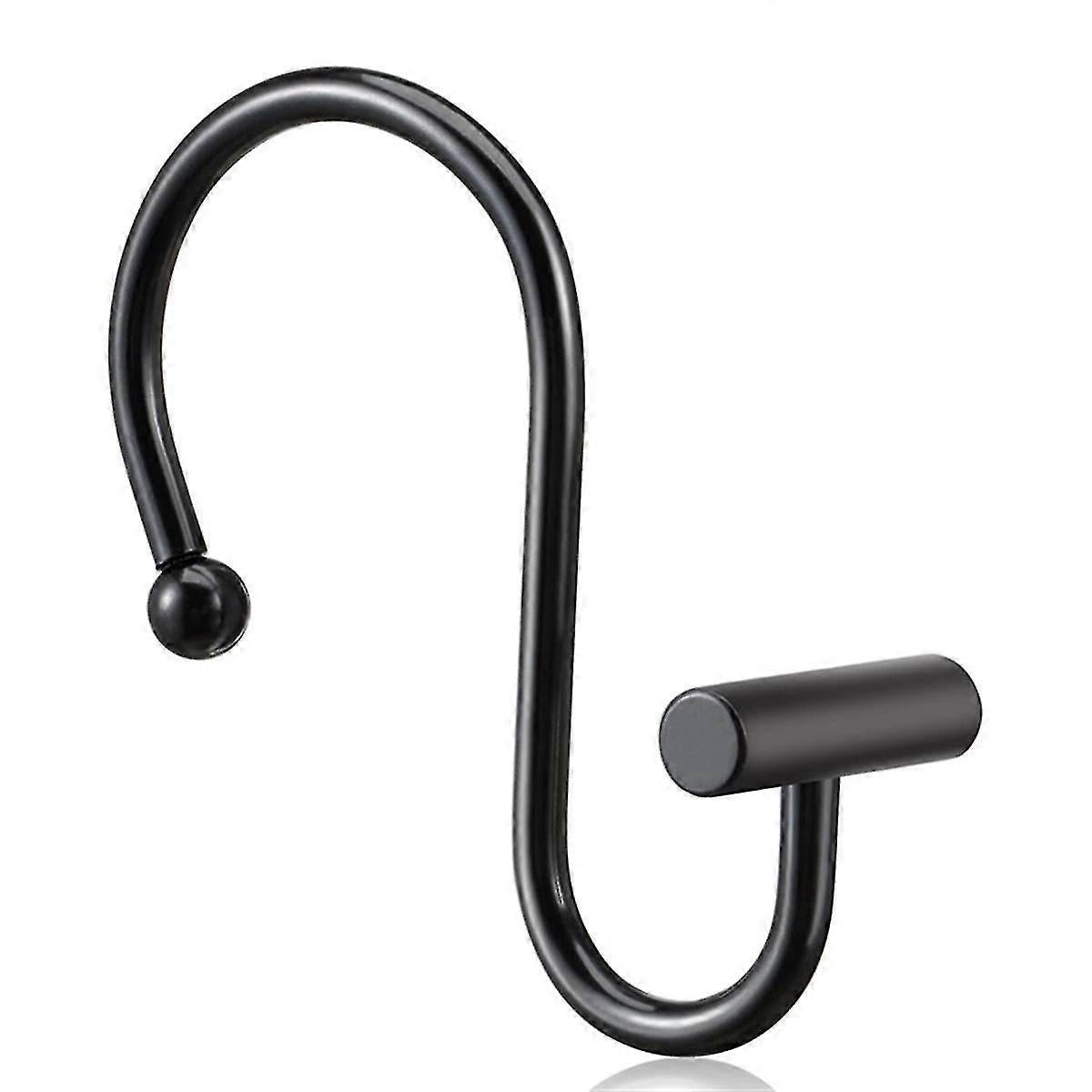 Rust-Proof Metal Shower Curtain Hooks Rings Decorative Bathroom Curtain Hooks