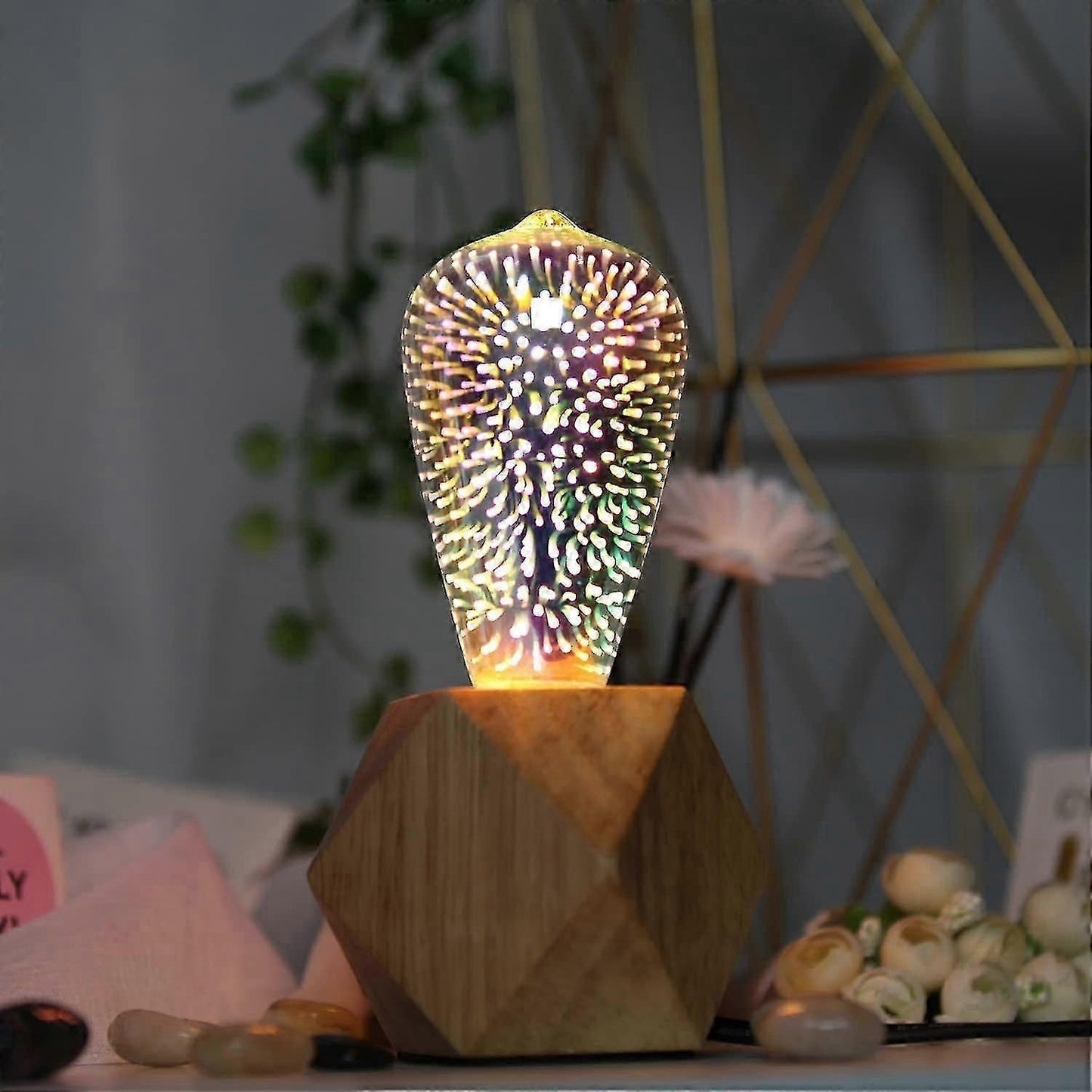 Edison LED Firework Bulb 3D Decorative E27 4W Retro Light