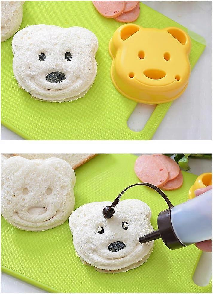 Bear Shape Sandwich Cutter Mold Bread Maker for Babies Lunch