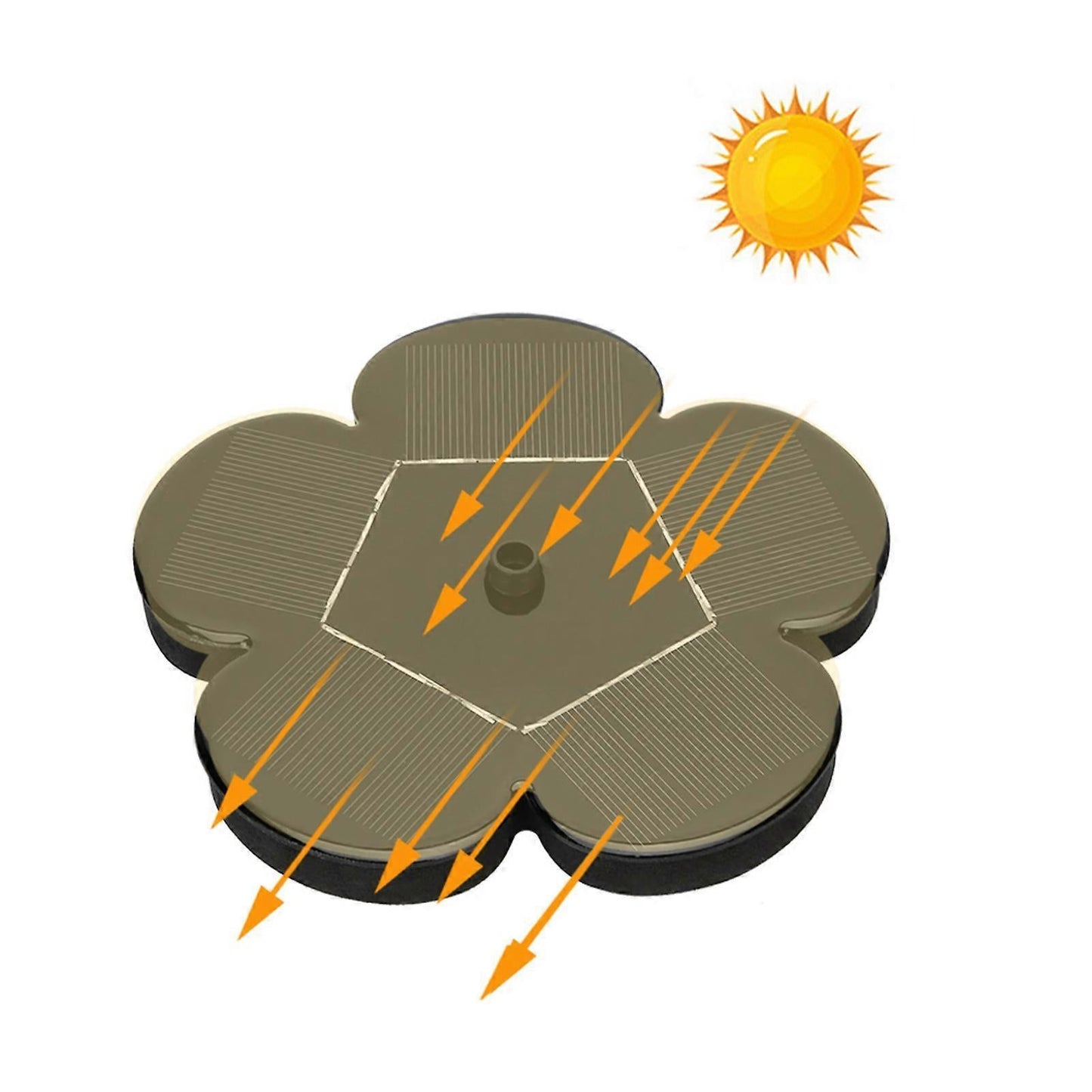7V 1.5W Solar Fountain Pump for Garden Landscape Outdoor Decor