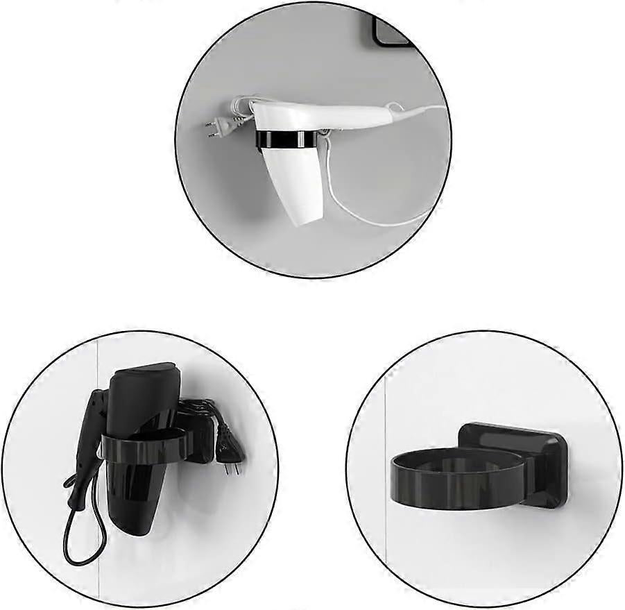Wall Mounted Hair Dryer No Drilling Plastic Hair Dryer