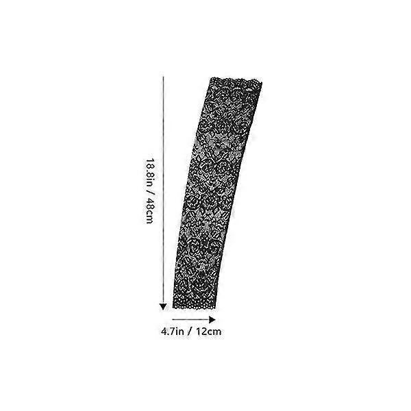 4 Pairs Breathable Cooling Arm Sleeves UV Protection Lace Design