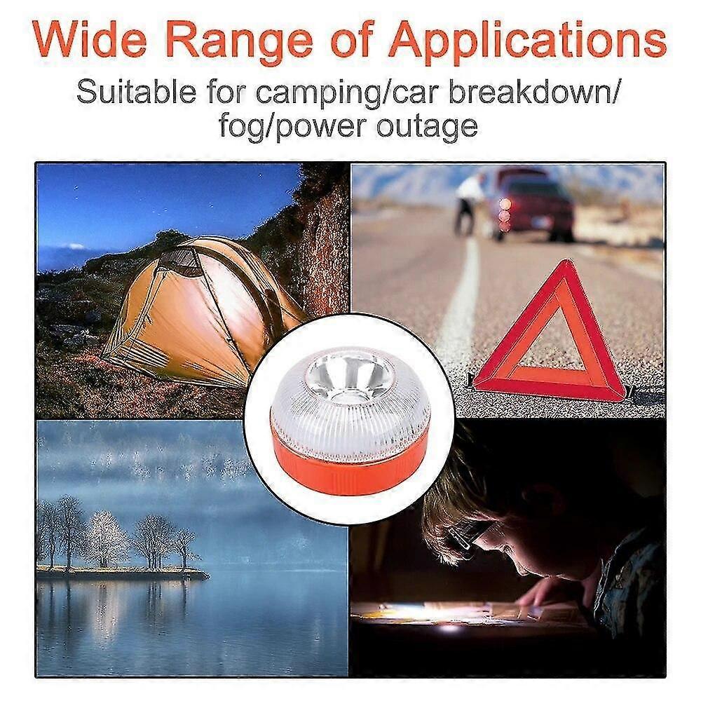 V16 Homologated Emergency Beacon Light, Rechargeable LED Warning Lamp