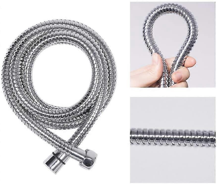200cm Stainless Steel Shower Hose, Metal Universal Replacement Shower Hose