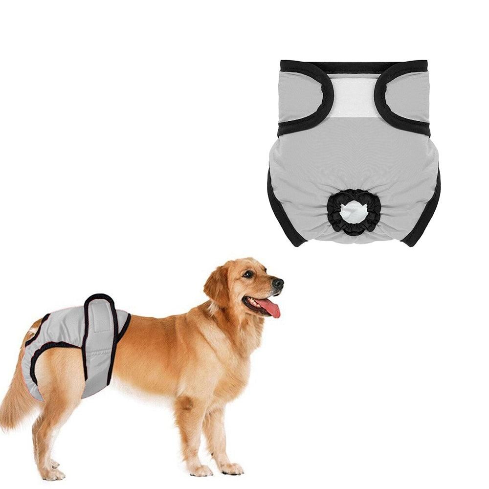 Washable Female Pet Nappy Diaper Dog Cat Physiological Pants Yellow - S