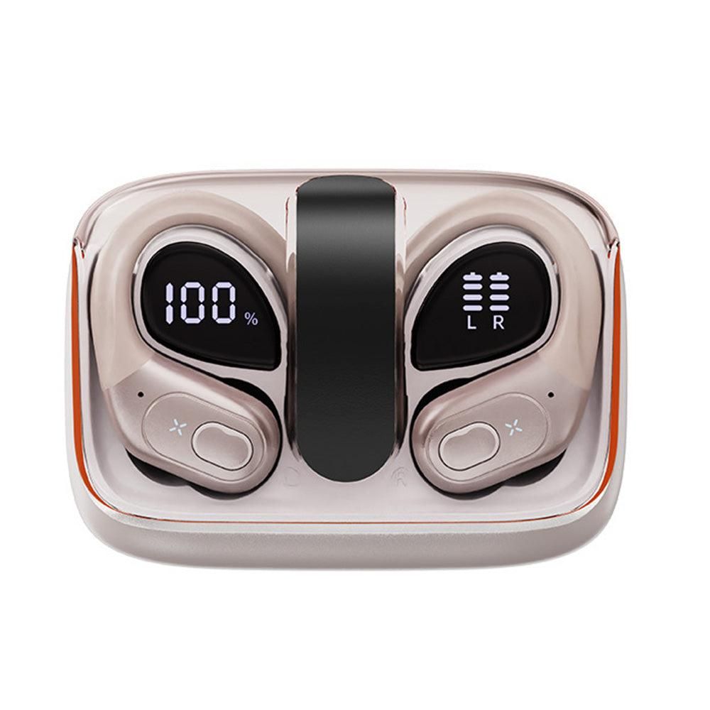 Wireless Bluetooth 5.4 Over-Ear Earbuds IPX5 Waterproof for Sports White