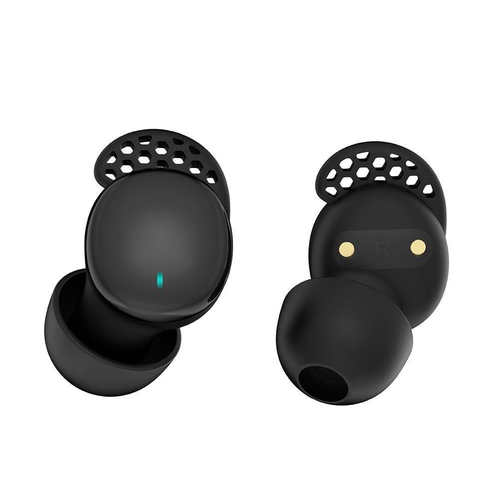In Ear Sleep Headphones with Digital Power Display Invisible Noise Blocking Earphone for Side Sleepers Black