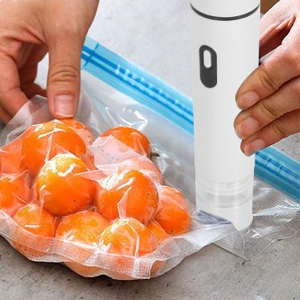 Compact Vacuum Sealer with 15 Reusable Bags