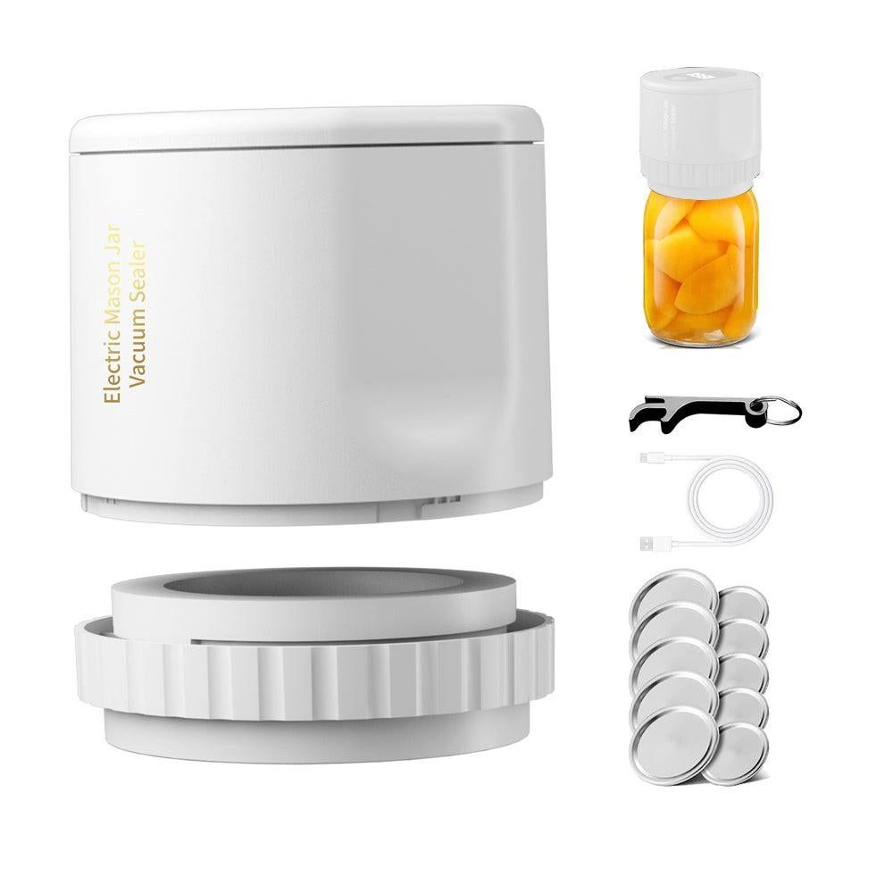 Electric Mason Vacuum Sealer Kit Digital Display Vacuum Sealer Food Storage Black
