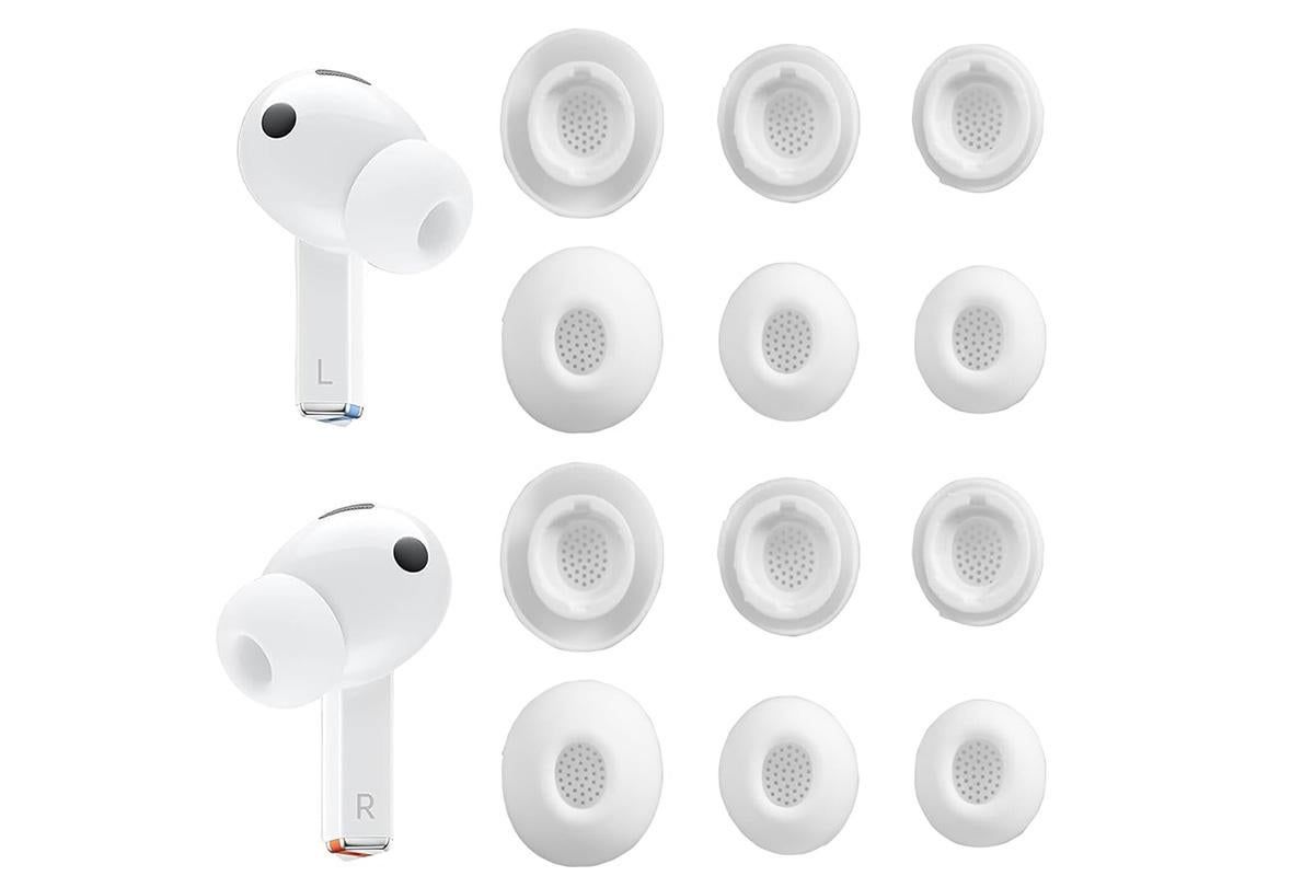 12Pcs Silicone Ear Tips for Samsung Galaxy Buds3 Pro Earbud Covers-Black