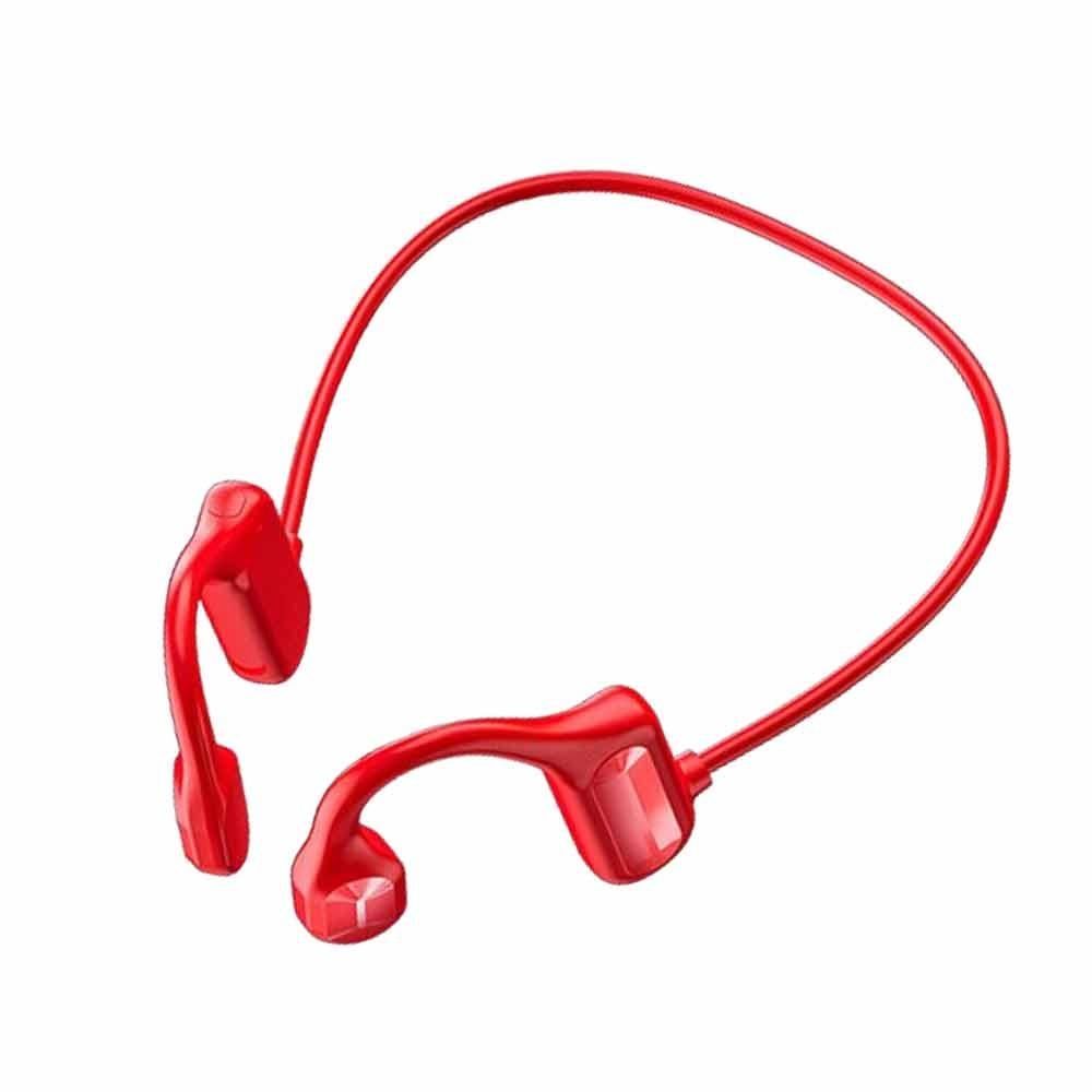 Bone Conduction Headphones Bone Conduction Bluetooth Earphones -Red