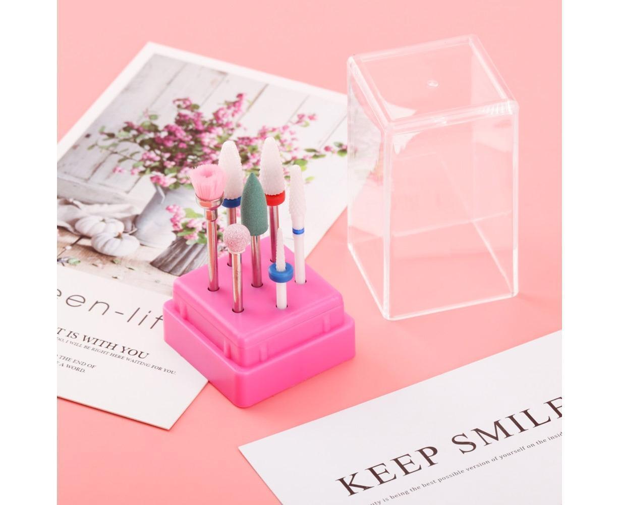 Ceramic Steel Alloy Grinding Dead Skin Removal Nail Art Drill Bit Brush Set-2#