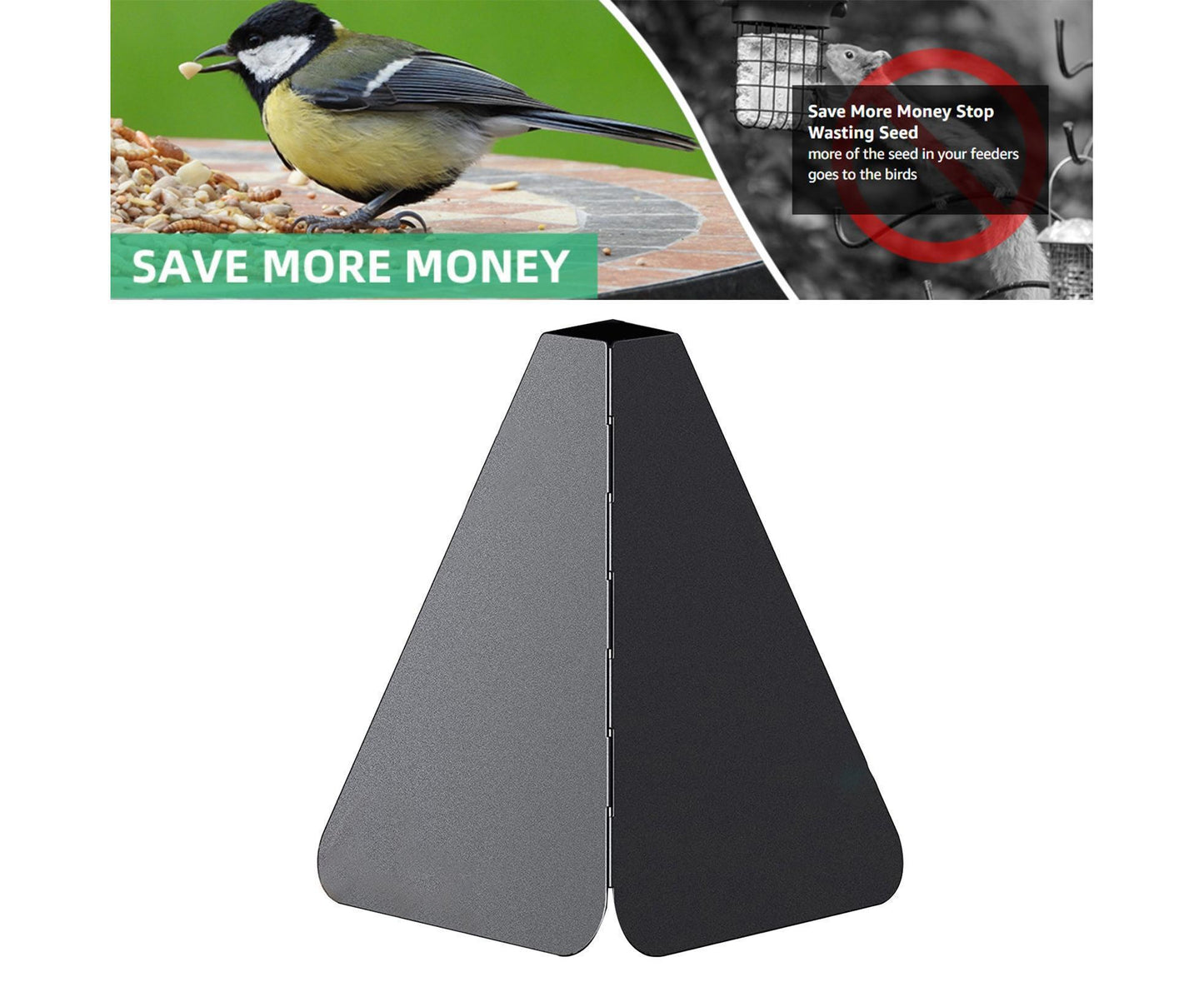Squirrel Baffle Smooth Surface Bird Feeder Guard - A