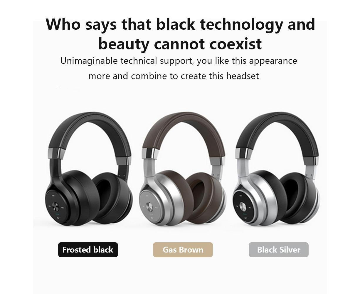 Active Noise Cancelling Bluetooth Headphones Over Ear with Microphone