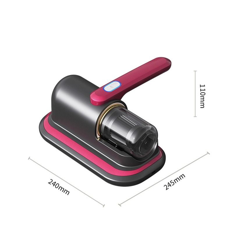 Home Handheld Dust Mite Vacuum Cleaner, High-Frequency Dual-Beating + UV Sterilization, Cordless Portable Dust Mite Remover for Mattresses and Sofas, Cordless Portable Dust Mite Remover for Mattresses and Sofas - Red