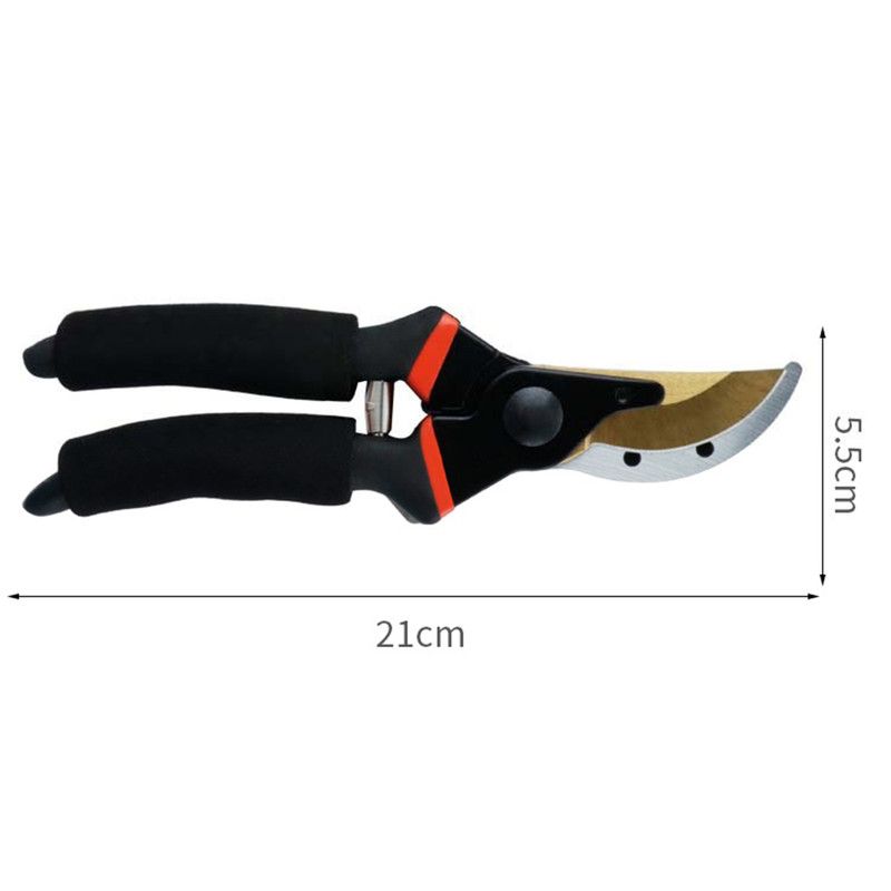 Professional Garden Pruning Shears, High Carbon Steel Blade Non-Slip Handle Labor-Saving Spring,for Fruit Trees, Flowers, Bonsai and Landscaping
