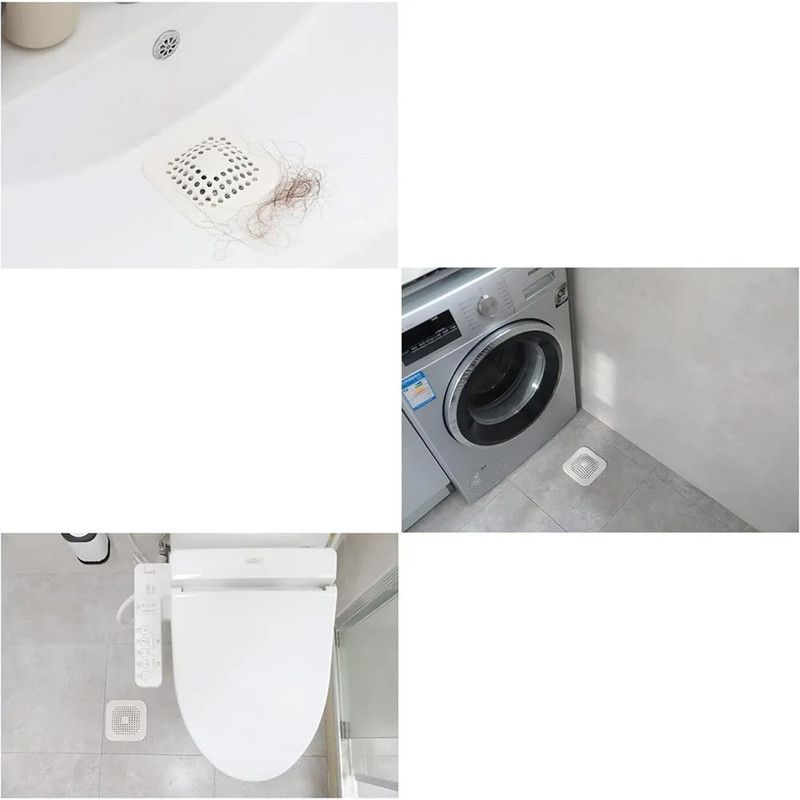 Silicone Sink Strainer for Kitchen & Bathroom – White