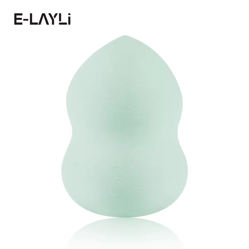 Professional Beauty Blender Sponge - Soft Gourd-Shaped Makeup Sponge for Foundation & Concealer - Latex-Free Dry & Wet Use Cosmetic Blender (Mint Green)