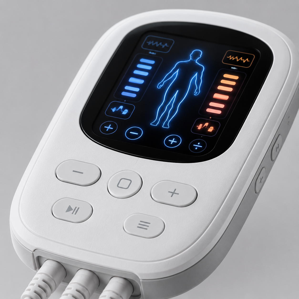 4-in-1 TENS/EMS Muscle Stimulator Dual Channel Rechargeable