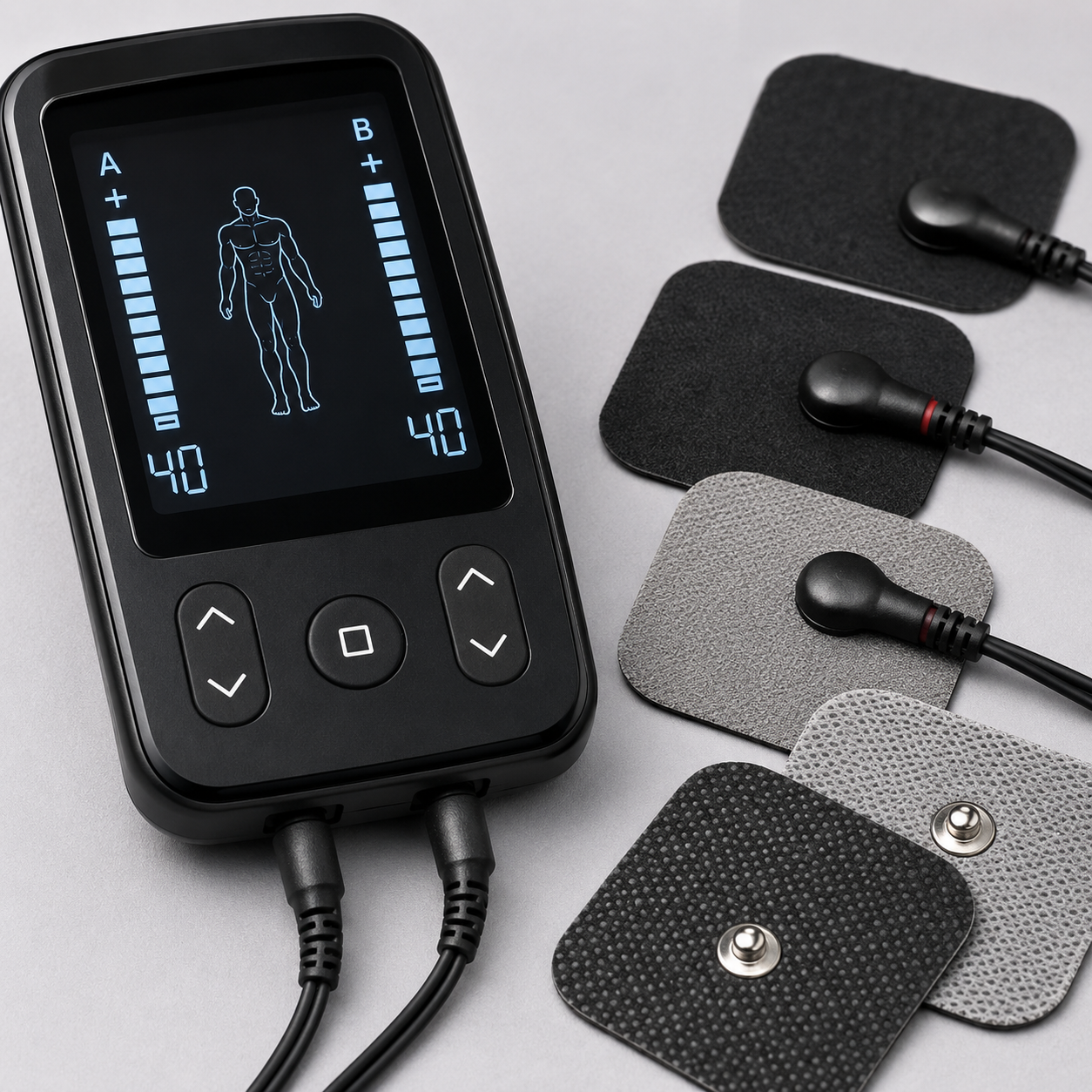 4 in 1 TENS Unit EMS Muscle Stimulator Dual Channel Recharge