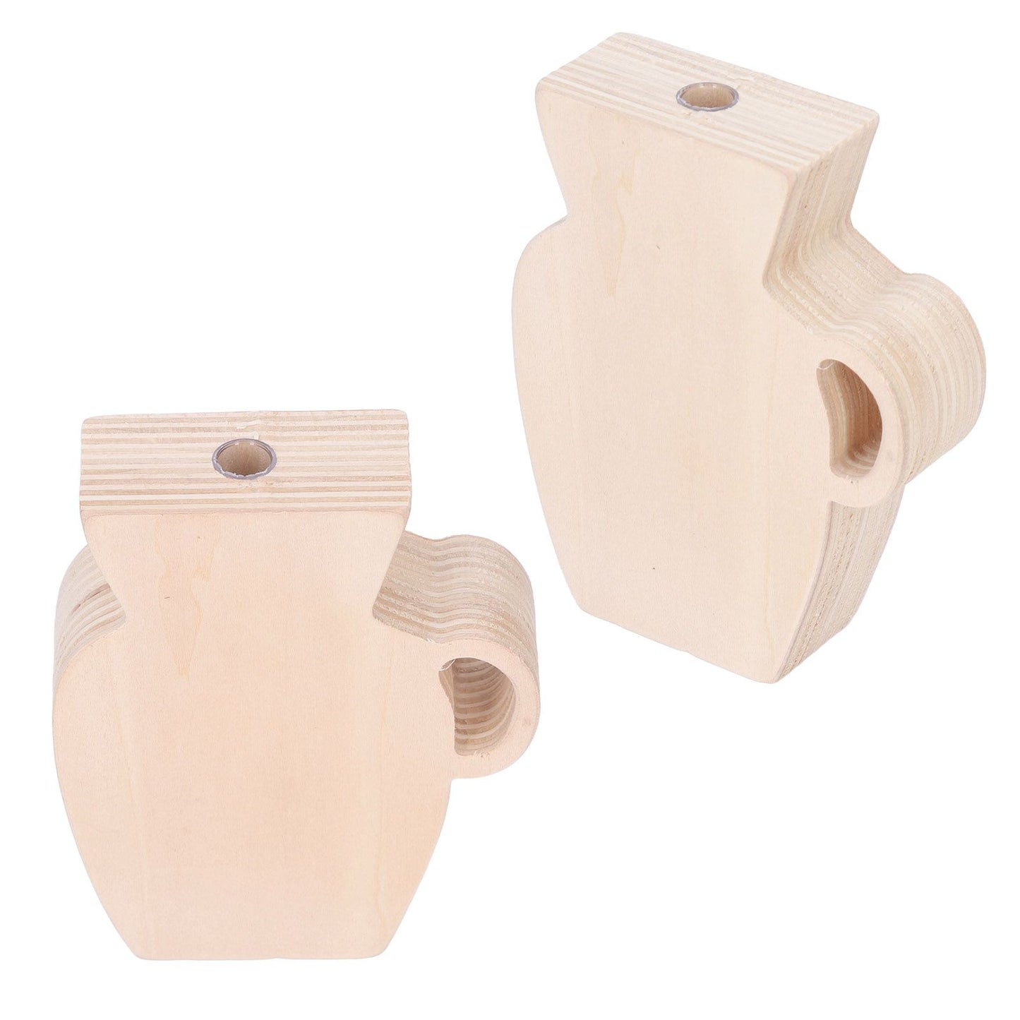 Wood Vase Simple Vintage Style Natural Pinewood Durable Sturdy Odorless Unpainted Wooden Flower Vase