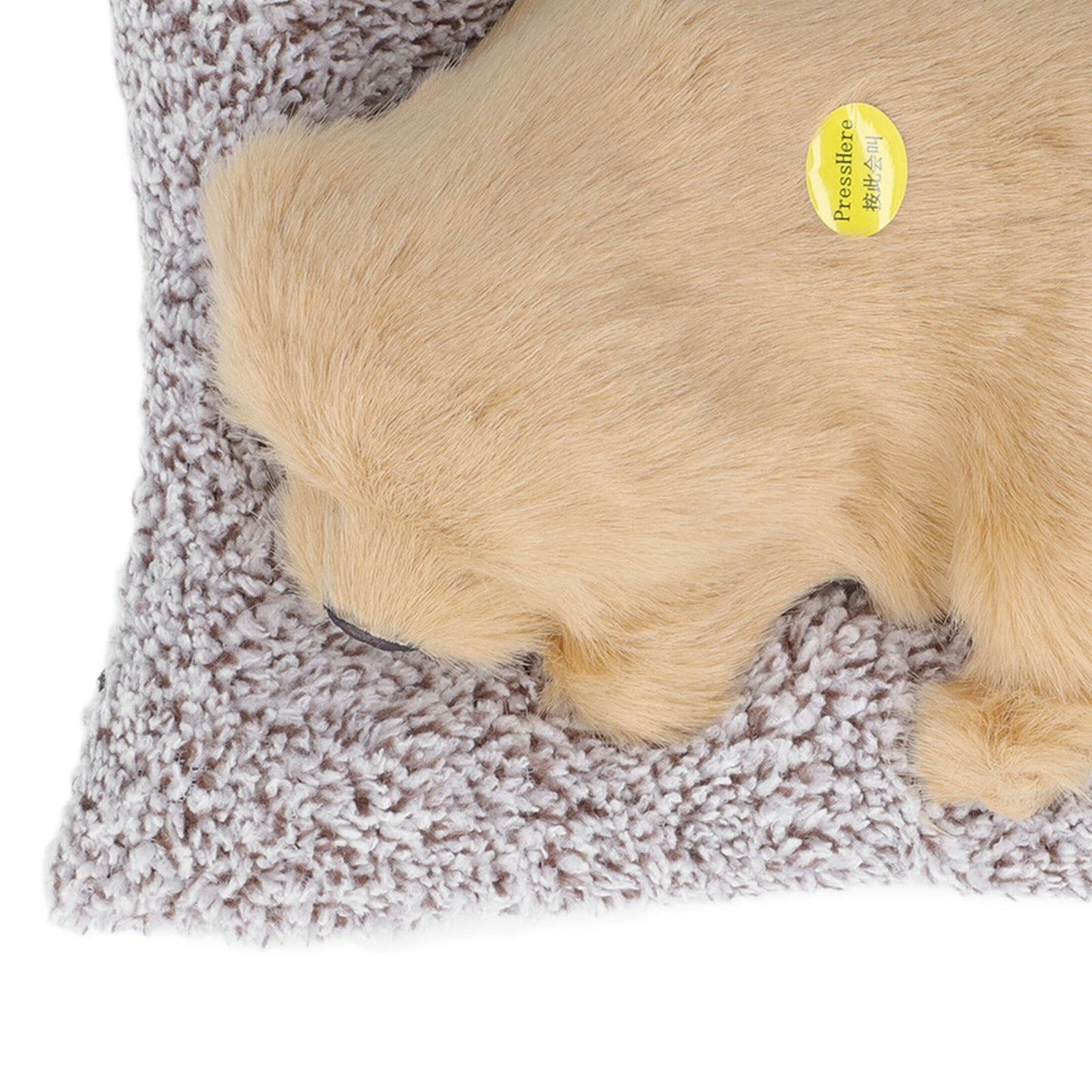 Simulation Dog with Sound Lovely Vivid Novel Gifts Plush Plastic Material Dog Toy Car DecorationBig Dog Labrador