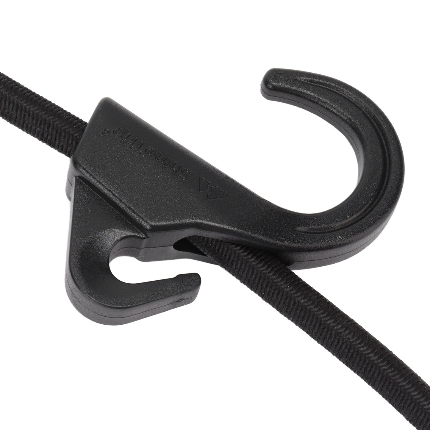 Camping Rope Strap UV Resistant POM Material Black Hooks Function Bungee Cords for Luggage Bundling