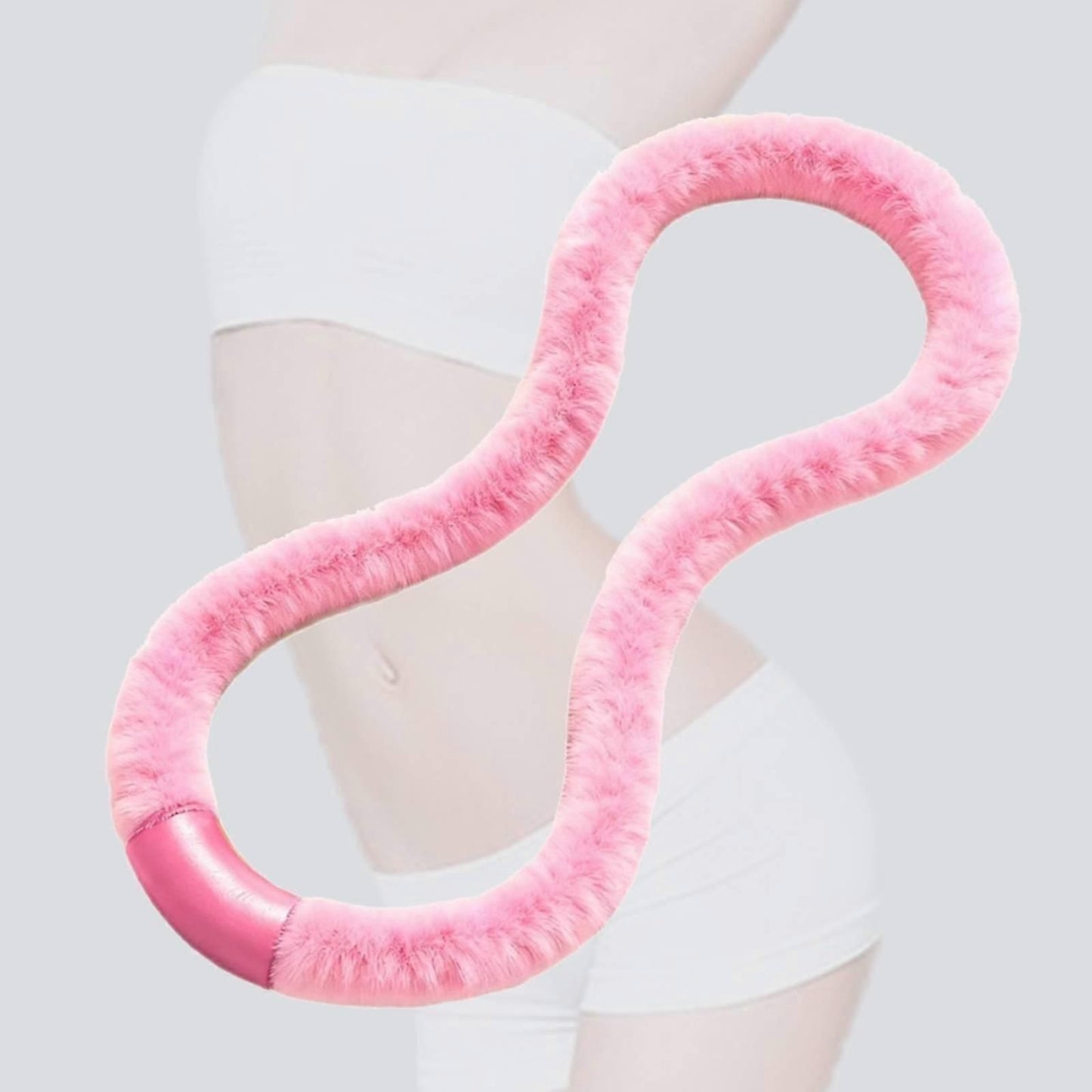 Fitness Hoop Hoop 1.5kg Training Workout Sports Equipment Abdomen for Office - Pink