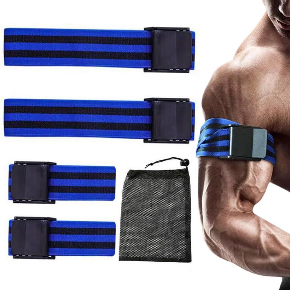 Bundle Booty Resistance Bands Blood Flow Restriction Straps for Glute and Hip Exercising Fitness Red