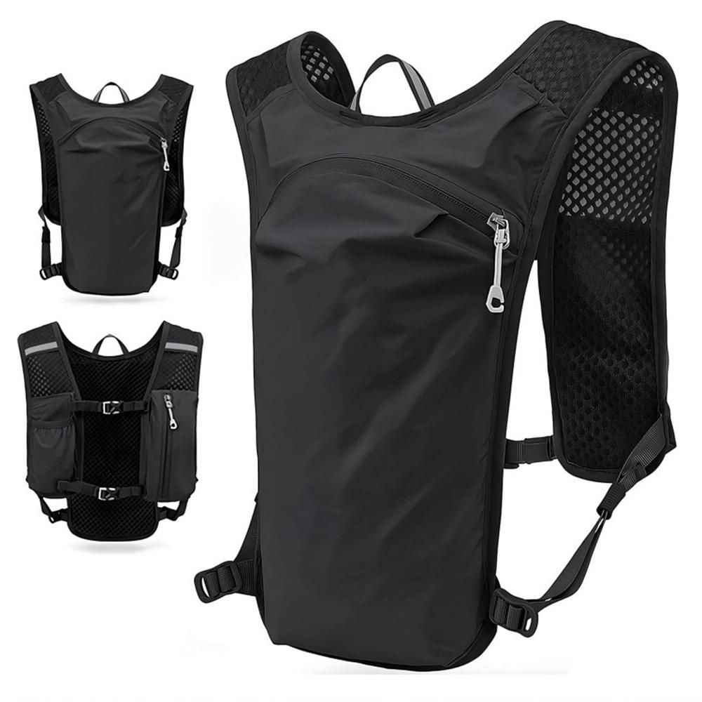 Hydration Backpack Vest for Cycling Running Hiking Breathable Sports Pack - Gray
