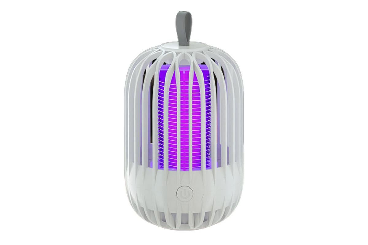 USB Electric Mosquito Killer Lamp Mosquito Zapper Trap Bug Zapper lectric Fly Traps Insect Pest Control for Home, Backyard, Patio, Camping, Fishing (Grey)
