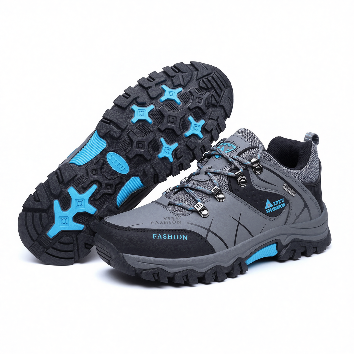 New Code Men Hiking Shoes Anti Slip Outdoor Green 41